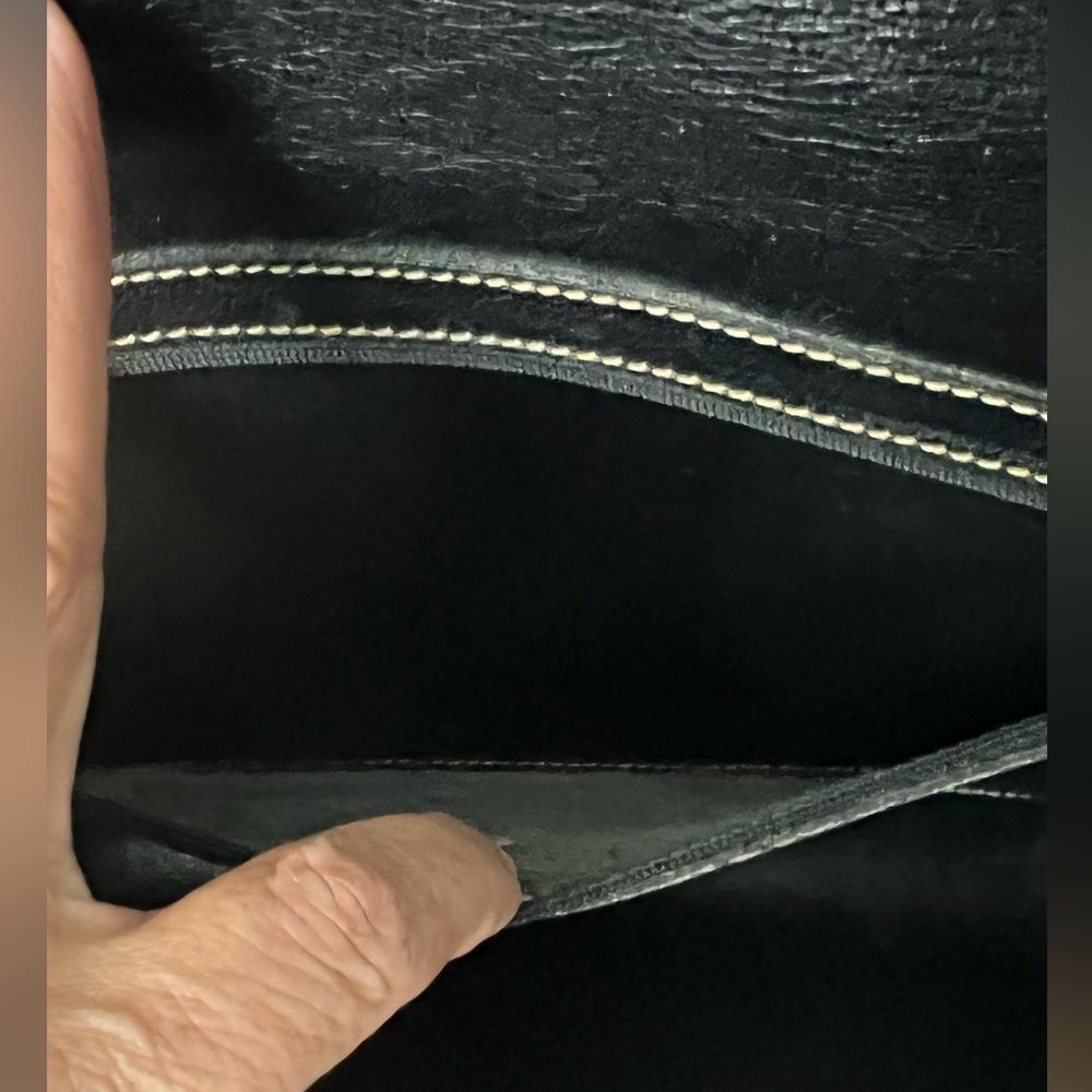 Vintage 90's Brahmin Crossbody/Clutch Leather Bag - Picture 7 of 14